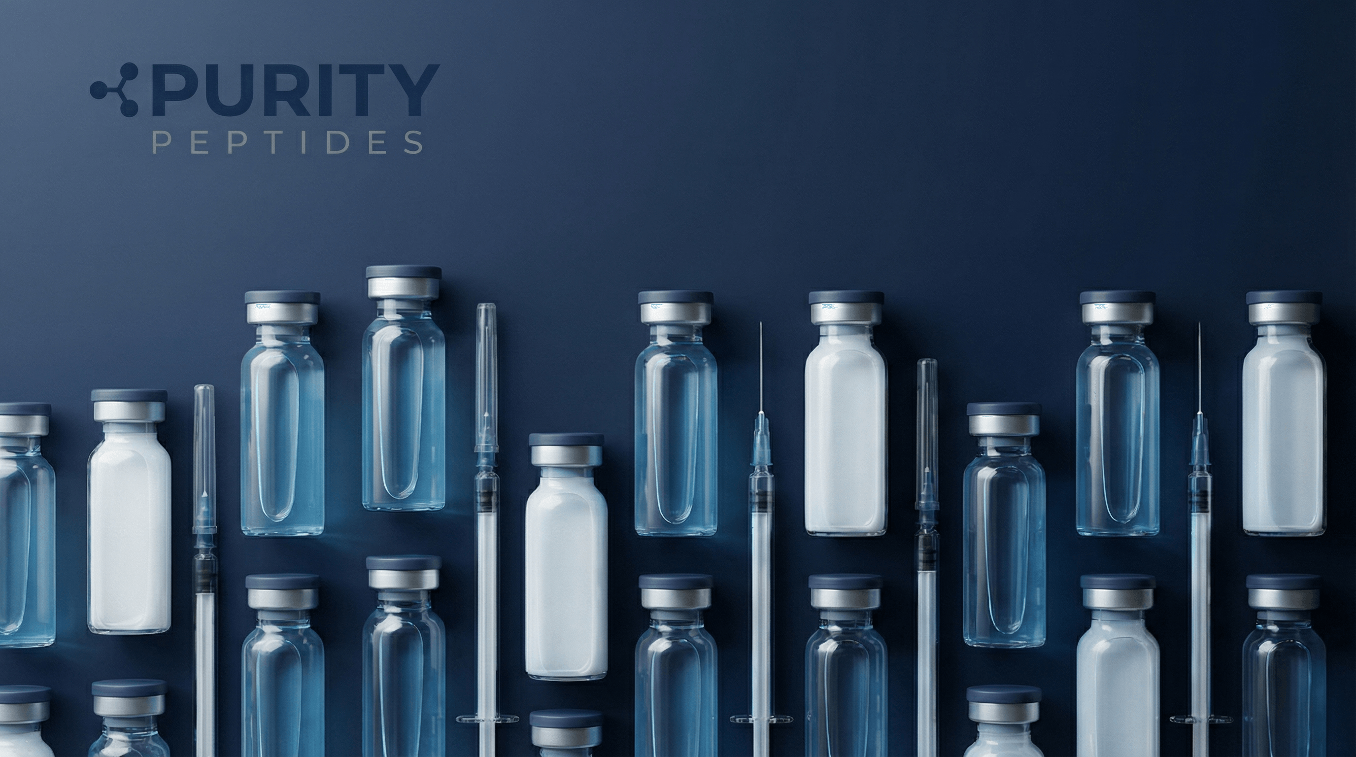 Research-grade peptide vials
